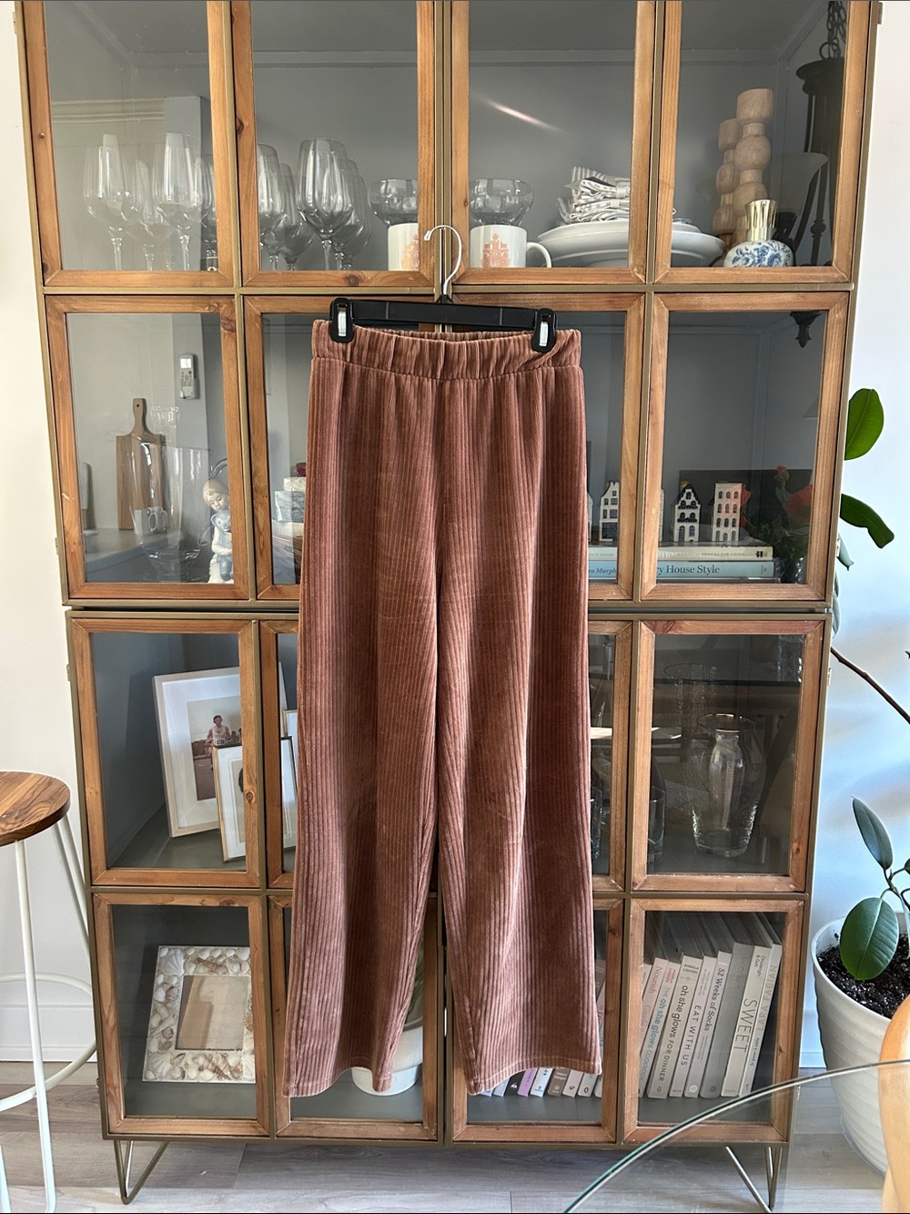 Simons Twik Brown Corduroy Wide-Leg Pants Women